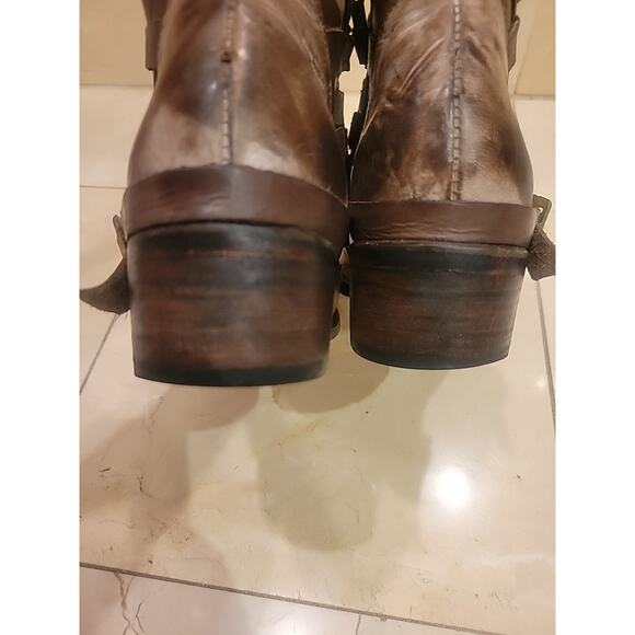 Brown Leather Ankle Boots - Picture 10 of 14